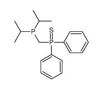 di(propan-2-yl)phosphanylmethyl-diphenyl-sulfanylidene-λ5-phosphane结构式