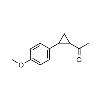 1-(2-(4-甲氧基苯基)环丙基)乙烷-1-酮结构式
