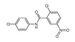 2-chloro-N-(4-chlorophenyl)-5-nitrobenzamide结构式