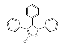 Isoxazole,4,5-dihydro-3,4,5-triphenyl-, 2-oxide structure