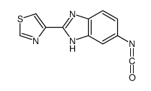 5-Isocyanato-2-(4-thiazolyl)-1H-benzimidazole Structure