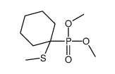 1-dimethoxyphosphoryl-1-methylsulfanylcyclohexane结构式