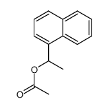 acetic acid 1-(1-naphthyl)ethyl ester Structure