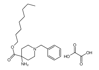 octyl 4-amino-1-benzylpiperidine-4-carboxylate,oxalic acid Structure