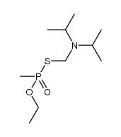 ethyl ({[bis(propan-2-yl)amino]methyl}sulfanyl)(methyl)phosphinate结构式