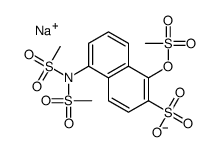 5-[N,N-Bis(methylsulfonyl)amino]-1-methylsulfonyloxy-2-naphthalenesulfonic acid sodium salt结构式