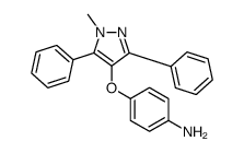 4-(1-methyl-3,5-diphenylpyrazol-4-yl)oxyaniline Structure