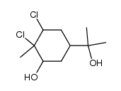 1,6-dichloro-p-menthane-2,8-diol Structure
