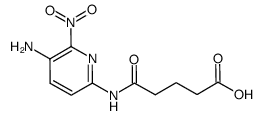 5-[5-amino-6-nitro-2-(pyridinyl)amino]-5-oxopentanoic acid结构式