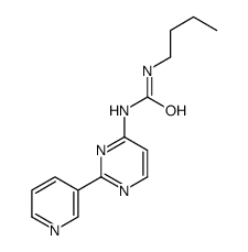 1-butyl-3-(2-pyridin-3-ylpyrimidin-4-yl)urea Structure
