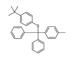 1-tert-butyl-4-[(4-methylphenyl)-diphenylmethyl]sulfanylbenzene Structure