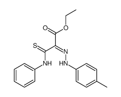 ethyl α-phenylthiocarbamylglyoxalate p-methylphenylhydrazone Structure