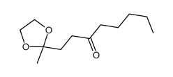 1-(2-methyl-1,3-dioxolan-2-yl)octan-3-one Structure