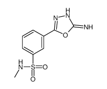 3-(5-amino-1,3,4-oxadiazol-2-yl)-N-methylbenzenesulfonamide结构式