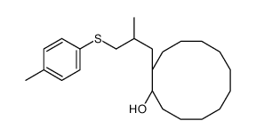 1-[2-methyl-3-(4-methylphenyl)sulfanylpropyl]cyclododecan-1-ol Structure