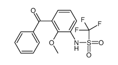 N-(3-benzoyl-2-methoxyphenyl)-1,1,1-trifluoromethanesulfonamide结构式