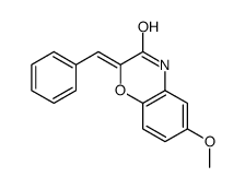 2-benzylidene-6-methoxy-4H-1,4-benzoxazin-3-one结构式