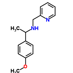 1-(4-Methoxyphenyl)-N-(2-pyridinylmethyl)ethanamine结构式