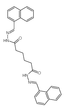 Hexanedioicacid, 1,6-bis[2-(1-naphthalenylmethylene)hydrazide] Structure