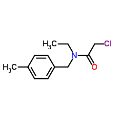 2-Chloro-N-ethyl-N-(4-methylbenzyl)acetamide结构式