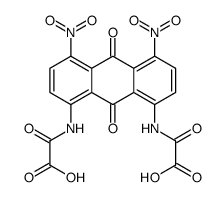 2,2'-[(9,10-dihydro-4,5-dinitro-9,10-dioxo-1,8-anthracenediyl)diimino]bis(2-oxoacetic) acid结构式