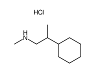 (2-cyclohexyl-propyl)-methyl-amine, hydrochloride结构式