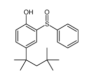 2-(benzenesulfinyl)-4-(2,4,4-trimethylpentan-2-yl)phenol结构式