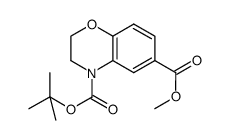 2,3-dihydro-benzo[1,4]oxazine-4,6-dicarboxylic acid 4-tert-butyl ester 6-methyl ester Structure
