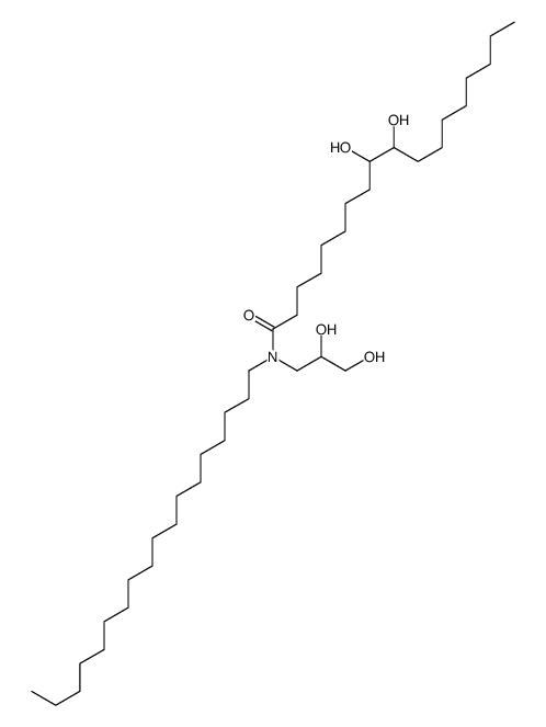 N-(2,3-dihydroxypropyl)-9,10-dihydroxy-N-octadecyloctadecanamide Structure