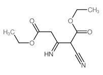 Pentanedioic acid,2-cyano-3-imino-, 1,5-diethyl ester Structure
