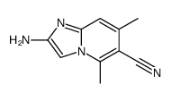 2-氨基-5,7-二甲基-咪唑并[1,2-a]吡啶-6-甲腈结构式