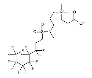 (2-carboxyethyl)dimethyl-3-[methyl[(3,3,4,4,5,5,6,6,7,7,8,8,8-tridecafluorooctyl)sulphonyl]amino]propylammonium hydroxide structure