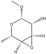 beta-L-Altropyranoside, methyl 3,4-anhydro-6-deoxy- (9CI) Structure