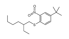 4-tert-butyl-1-(2-ethylhexylsulfanyl)-2-nitrobenzene Structure