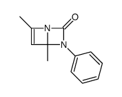 4,6-dimethyl-3-phenyl-1,3-diazabicyclo[2.2.0]hex-5-en-2-one结构式