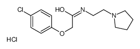 2-(4-chlorophenoxy)-N-(2-pyrrolidin-1-ylethyl)acetamide,hydrochloride结构式
