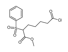 methyl 7-chloro-7-oxo-2-(phenylsulfonyl)heptanoate结构式