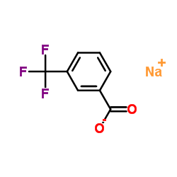 3-三氟甲基苯甲酸钠结构式