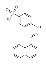 Benzenesulfonic acid, 4-[2-(1-naphthalenylmethylene)hydrazinyl]-结构式