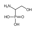 (1-amino-2-hydroxyethyl)phosphonic acid Structure