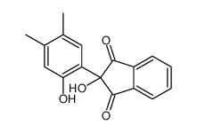 2-hydroxy-2-(2-hydroxy-4,5-dimethylphenyl)indene-1,3-dione结构式
