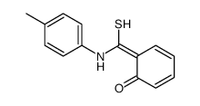 6-[(4-methylanilino)-sulfanylmethylidene]cyclohexa-2,4-dien-1-one结构式