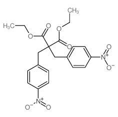 diethyl 2,2-bis[(4-nitrophenyl)methyl]propanedioate结构式