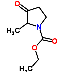 2-甲基-3-氧代吡咯烷-1-甲酸乙酯结构式