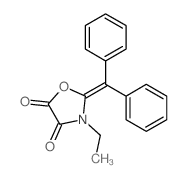 2-(Diphenylmethylene)-3-ethyl-1,3-oxazolidine-4,5-dione Structure