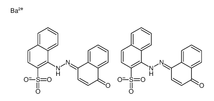 barium(2+),1-[(2E)-2-(4-oxonaphthalen-1-ylidene)hydrazinyl]naphthalene-2-sulfonate Structure