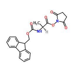 N-芴甲氧羰基-L-丙氨酸琥珀酰亚胺酯结构式