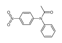 N-(4-nitrophenyl)-N-phenylacetamide结构式