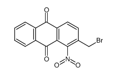 2-bromomethyl-1-nitro-anthraquinone结构式
