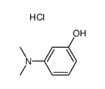 3-dimethylamino-phenol, hydrochloride结构式